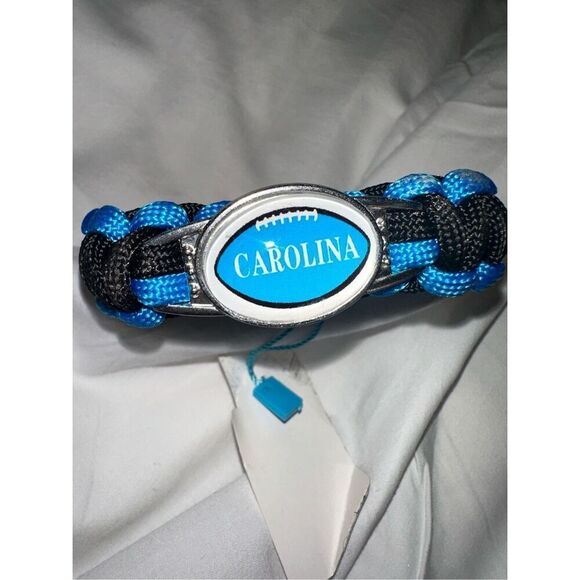 NFL Carolina Panthers  Woven Bracelet NIP - Picture 1 of 3